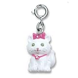 White Kitty Cat Charm For Children's Bracelets by CharmIt! High IntenCity!