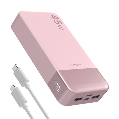 JUOVI Power Bank, Powerbank 20000mAh 45W Schnellladen Externe Handyakkus