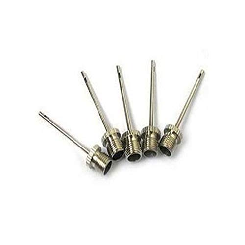 Xeminor 5Pcs American Inflatable Needle Stainless Steel Ball Needle Gas Needle Suitable for Football Basketball ect