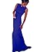 Lalagen Women's Royal Sleeveless Elegant Long Evening Dress Gowns