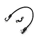 SAMS FISHING SAMSFX Kayak Poly Rod Tamer Straps Holder Rod Saver Deck Mount Connector for Bass Boat & Marine Fishing (Black-1pc)