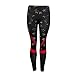 Letter Yoga Pants, Women's Fashion Workout Leggings Fitness Sports Gym Running Yoga Athletic Pants by Neartime