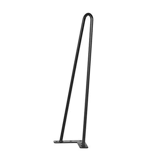 Hairpin Table Legs 22" Heavy Duty Hairpin Legs, (Set for 4) Heavy Duty Table Legs (Black) (22'') - Thumbnail 7