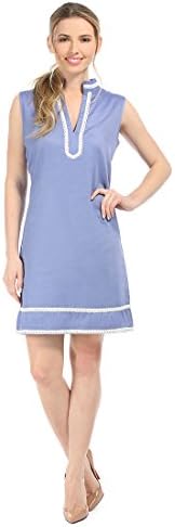 Malabar Bay Denim with White Charleston Dress