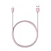 Anker 6ft Nylon Braided USB Cable with Lightning Connector [Apple MFi Certified] for iPhone X / 8 / 8 Plus / 7 / 7 Plus / 6 / 6 Plus / 5s, iPad Pro Air 2 and More (Rose Gold)