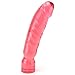Doc Johnson Crystal Jellies - 12 Inch Big Boy - Pink