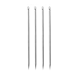 Singleluci 4 Pcs Pimple Needles Blackhead Remover