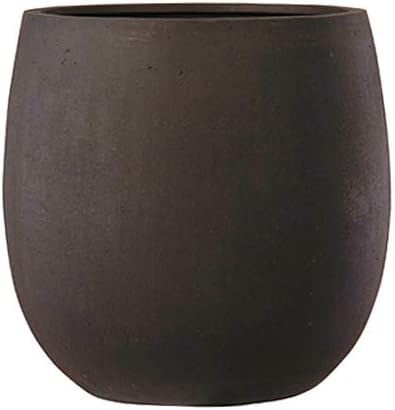 Amazon グラスファイバー製 軽量植木鉢 テラニアス バルーン アンティークブラウン 55cm 大型植木鉢 鉢