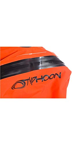 Typhoon Kids Youth Junior Rookie Drysuit Dry Suit Neoprene Wetsuit Seals Black Orange. Breathable - Unisex