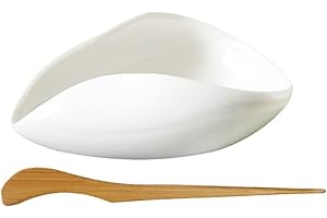 Zerodeko Ceramic Tea Plate 3.93X2.95 Inch Porcelain Coffee Bean Display Tray and Loose Tea Leaf Storage Holder for Home Offic