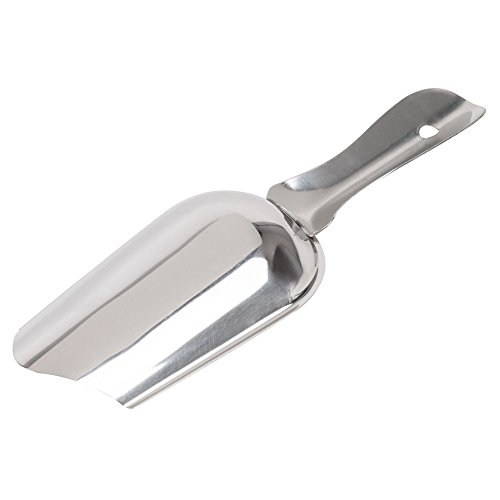 5-Ounce Stainless Steel Ice Scoop, Small Bar Scoop by Tezzorio, Great for Ice Bucket, Commercial Grade Bartender Supplies