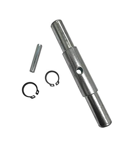 Pallet Jack Steer Wheel Kit Fit BT L 2000-U, BT L 2300-U, LHM 230, Steering Wheels Set with Axle, Fasteners and Protective Caps 7" x 2" with Bearings ID 20mm Poly Tread Black - Thumbnail 2