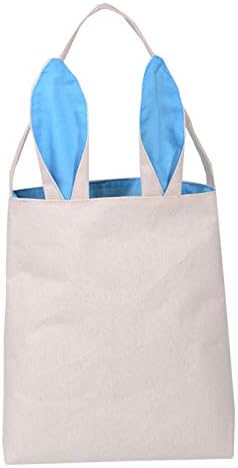 Crazywind Easter Bunny Bags Lovely Rabbit Ears Burlap Cloth Easter DIY Gift Bag