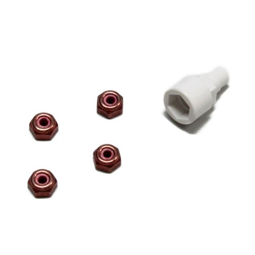 Color Nylon Nut Red MZW13R