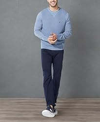 Nautica Men's Ribbed Sweater, Deep Anchor