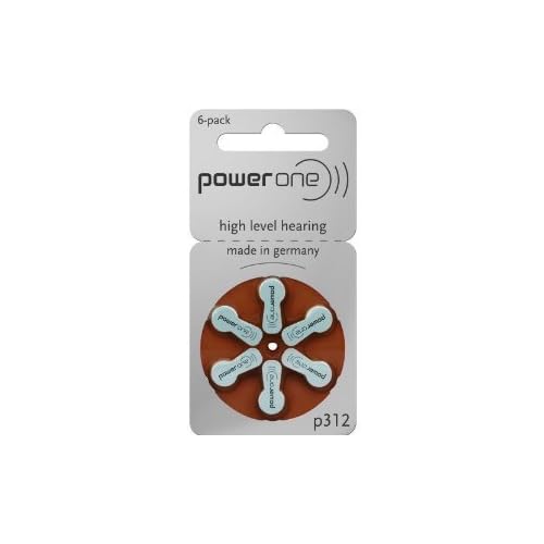 Power One Size 312 Hearing Aid Batteries (120) image