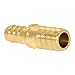 Beduan Brass Reducer Hose Barb Fitting, 3/8 
