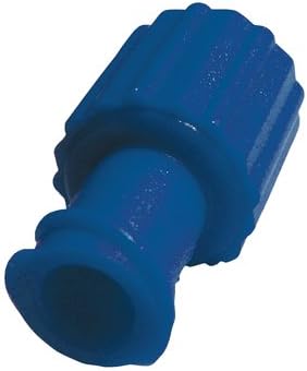 Universal Obturator Male/Female Luer Lock Caps, Pack of 100, Blue