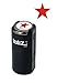 LolliZ® Stamp Solid Star Round Self-Inking Teacher Stamp with Lid. RED Solid Color, Laser Engraved Rubber, Contoured Design