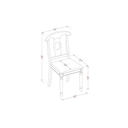 HomeStock Dining Table Set with Chairs - 9 Piece