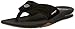 Reef Mens Fanning Sandal/Flip Flops/Slipper Footwear, Black/Silver, Size 9