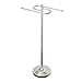 Gatco 1506 Floor Standing S Style Towel Holder, Satin Nickel