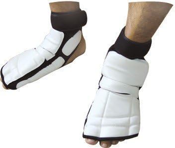 WACOKU Taekwondo White Competition Sparring Instep Foot Guards - XXL