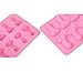 AnFun 2 Pieces Premium Food-Grade Silicone Mold Funny Nonstick Chocolate Candy Ice Cube Cake Sugar Maker Novelty Cookie Mould Tray for Use in Oven Microwave Freezer Dish