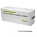 Cable Management Box Cord Organizer - White Special 12'' x4.8''x4.8'' For PC Wall Power Strip Wire Plug Cover Conceal Hide Solution Kit with Fastening Cable Zip Ties