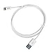 [Apple MFi Certified] CARVE 3.3 ft / 1m Lightning to USB Cable with Compact Connector Head for iPhone 6 /6 Plus / 5 / 5s, iPod and iPad (White)
