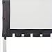 Visual Apex Projector Screen with Stand Black Screen Skirt Drape Kit (EL) 60