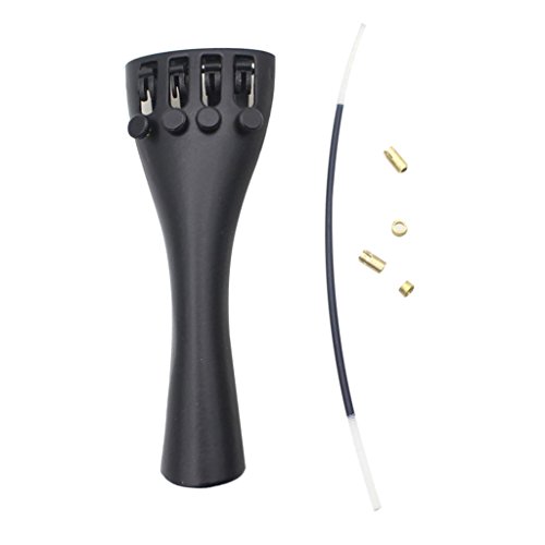 image for D DOLITY Alloy Violin Tailpiece Violin Tail Gut Cord for 3/4 4/4 Violi