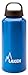 Laken Classic Aluminum Water Bottle, Wide Mouth with Screw Cap and Loop, BPA Free, Made in Spain, 20oz, Blue