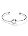 CHICNOW Bridesmaid Gifts for Wedding Day Tie the Knot Bracelet Bridesmaid Gift Maid of Honor Proposal Silver Bracelet Jewelry Set (Silver Set of 6)