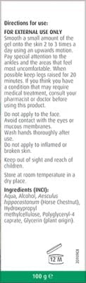 A.Vogel Venagel Horse Chestnut Gel for Varicose Veins 100ml view 3