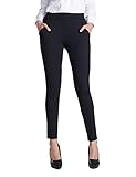 Balleay Art Women's Stretch Skinny Fit Work Pull-On Slim Yoga Dress Pants w/Pockets