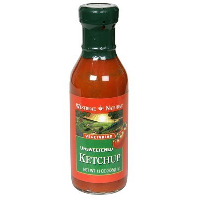 WESTBRAE NATURAL Natural Vegetarian Unsweetened Ketchup 13 fl oz (Pack of 2)
