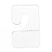 JewelrySupply Clear J-Hook Hang Tabs (200-Pcs.) Hook Hang Tabs Slatwall Hook Hangers