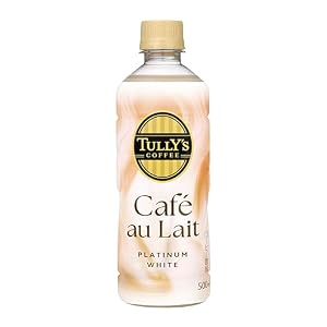 タリーズコーヒー カフェオレ プラチナホワイト 500ml×24本 ペットボトル