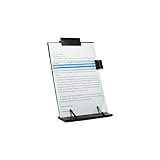 JDYYICZ Black metal desktop document book holder with 7 adjustable positions