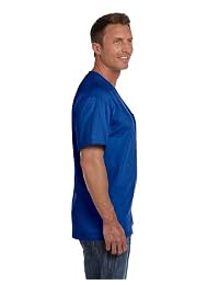 Fruit of the Loom - Juego de 4 camisetas de bolsillo para hombre, L