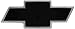 AMI 96195KP Chevy Bowtie Grille Emblem - Polished/Black Powder coat, 1 Pack