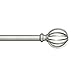 Sheffield Home, AMG and Enchante Accessories Round Cage Curtain Rod 36 to 66-Inch, RD0492Y1, Silver