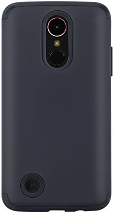 Armorzon LG K10 (2017) Case, LG Harmony Case, LG K20 Plus Case, LG LV5 Case, [Gripex Series] Shockproof [Heavy Duty] 3 in 1 Hybrid Synthetic Rubber TPU PC Covers for LG K10 (2017) (Matt Black)