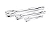 GEARWRENCH 3 Piece 120XP Teardrop Ratchet Set | 1/4 Inch, 3/8 Inch & 1/2 Inch Drive| 81206P