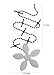 DrainWig Shower Drain Hair Catcher – Disposable White Flower (4-Pack) – No-Touch Hair Removal for Flat Shower Drains – As Seen on Shark Tank