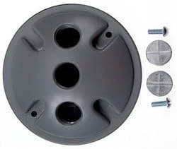Hubbell 5197-6-Bell Round Lampholder Cover White