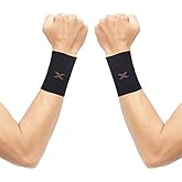 ThX4COPPER Compression Wrist Sleeve-Copper Infused Wrist Support for Men &amp;Women-Improve Circulation and Recovery(1 Pair) inch
