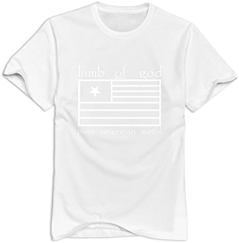 LamB OF GOD Classic Roundneck White T Shirts For Teenagers Size XL