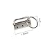 30 Sets Key Fob Hardware 1.25 Inch Key Fob Keychain Wristlet with Split Ring for Lanyard and Craft